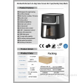 Intelligente Haushalts-Luftfritteuse, 5,5 l, 1500 W, digitale Steuerung, PTFE-Antihaftbeschichtung, verstellbarer Thermostat, Koch, abnehmbarer Ölbehälter